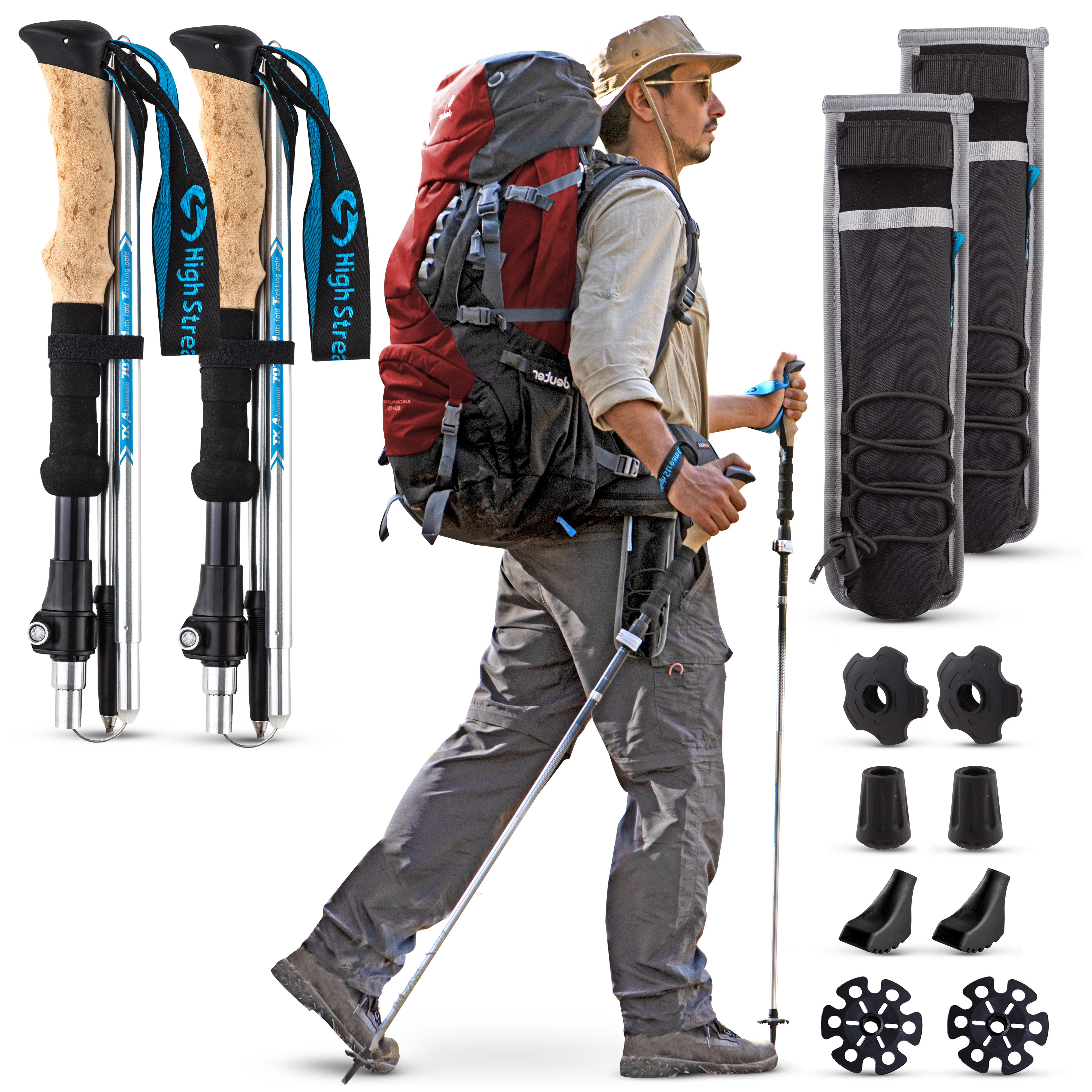 TX Foldable Trekking Poles